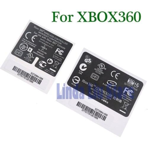 120pcs Wired Wireless Back Lable Serial Sticker Laser stickers Label Seals Replacement For Xbox360 xbox 360 Controller