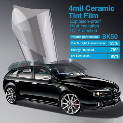 2meter 4mil 2Mil Safety Security Window Tint Film Glass Protector Anti Shatter explosion-Proof Self adhesive Sticker