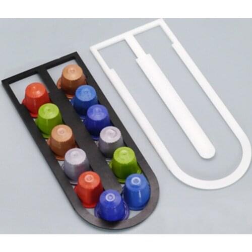 2020 Band Coffee Pod Holder Storage Drawer Rack Coffee Capsules Organizer Nepresso Capsules Storage Rack Coffee Machine Base