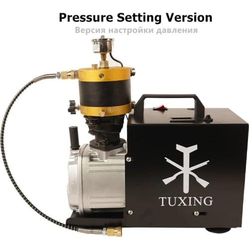 220V/110V 4500psi PCP High Pressure Air Pump Compressor Adjustable Auto Stop Compressor For Pneumatic Rifle Air Tank