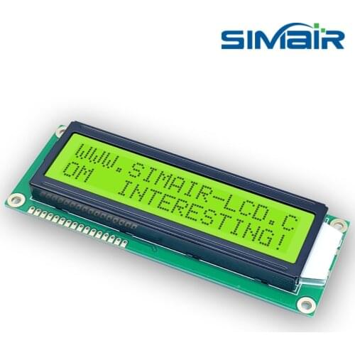 5V 3.3V Blue Yellow Big Size 16*2 1602 Dot Matrix Screen Module Big Character LCD Display 16x2 With LED White Backlight