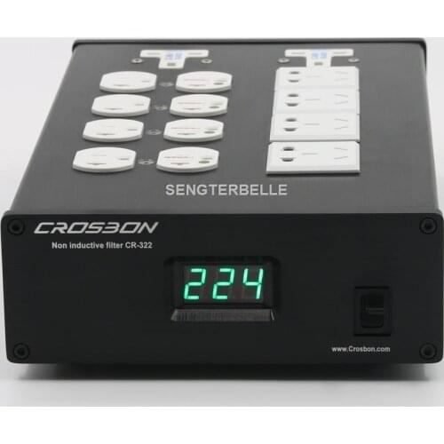 HIFI Audio Power Supply EMI Filter Purifierr Socket 2000W Home / Office US Power Conditioner Noise Adapter