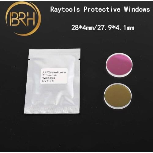 BRH Raytools Fiber Laser Protective Lens/Glass 1064nm 28*4/27.9*4.1mm For 0-2000W Raytools Bodor Fiber Laser Cutting Machine