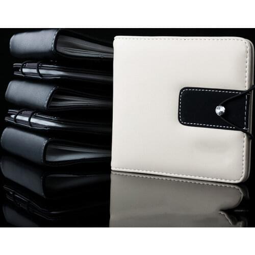 Black & Beige Luxury 20 Disc DVD VCD DJ CD Bag Case Fashion Woven Fabric CD Disk Box Holder Storage Wallet for Car Home