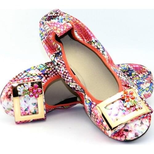 Doershow Women Slipper Elegant African Women Sandals Shoe for Party African Wedding Low Heels Slip on Women Pumps Shoes! HLK1-8