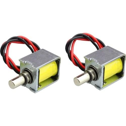 DC12V Mini electric lock push pull solenoid valve small drawer lock electric bolt lock small electric lock