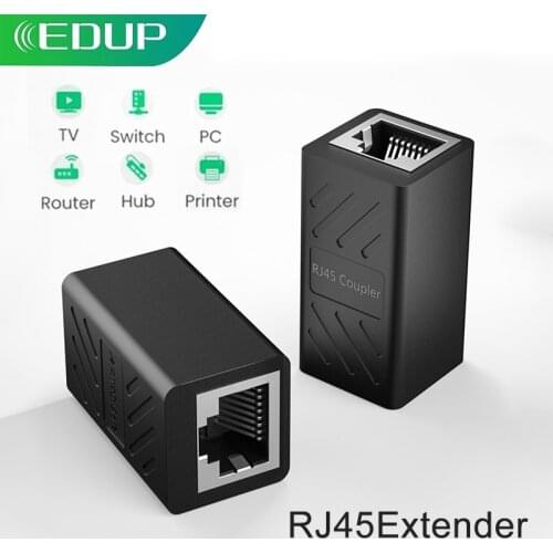 EDUP RJ45 Ethernet Cables Coupler Ethernet Inline Cable Extender Female to Female Network Socket Adapter for Cat5,Cat6,Cat7