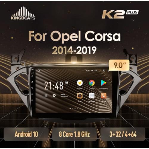 KingBeats Android Octa-Core head unit HU 4G in Dash Car Radio Multimedia Video Player Navigation GPS For Opel Corsa 2014 - 2019 no dvd 2 din Double Din Android Car Stereo 2din
