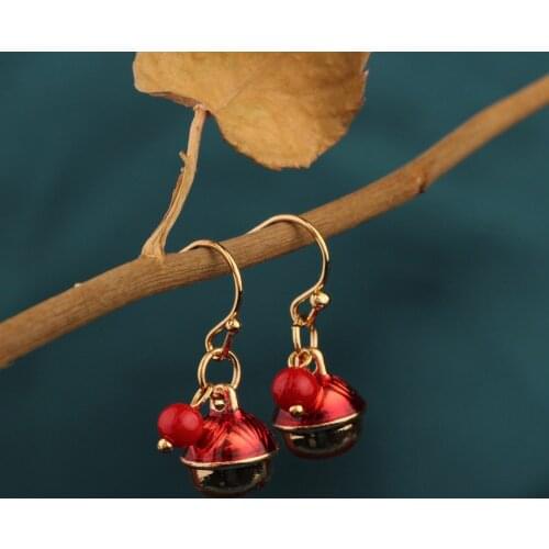 Chinas wind Ethnic Vintage Red cloisonne Delicate Small Drop earrings,Vintage New earrings for women 2020 Jewelry