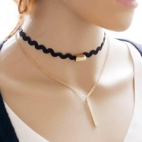 The latest Harajuku lace necklace neck chain collar neckband punk sweater chain wholesale