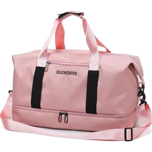 Multifunctional Women Men luggage handbag Large capacity portable dry and wet separation duffel Weekend bag storage travel bag