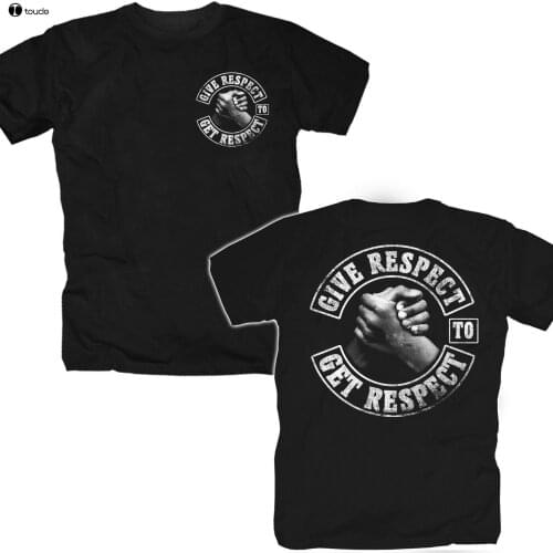 Fashion 2019 Summer MenS O-Neck Male Tops & Tees Respect Brotherhood Outlaw Biker Chopper Tattoo Mc Coast Rockermen Tees Tops