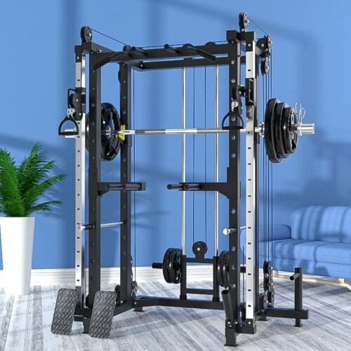 Smith gantry fitness home small bird training equipment high pull down fitness equipment set combination equipment squat rack