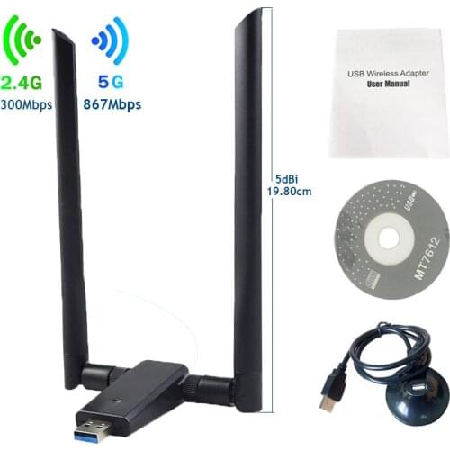 OEM new product wifi direct nano usb adapter 2.4GGhz/5Ghz ac 1200mbps usb 3.0 interface wifi dongle