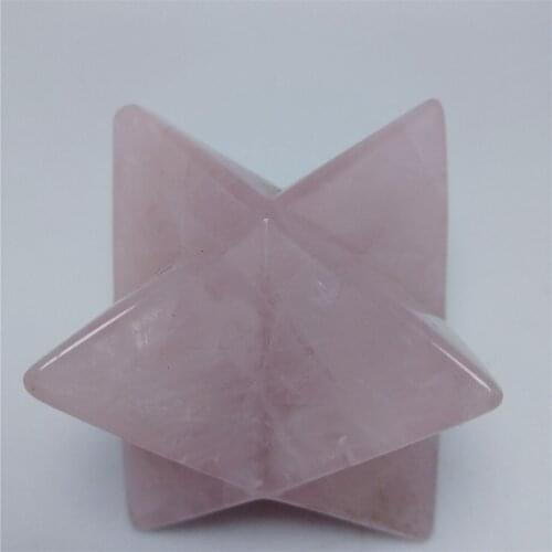 Popular Natural Crystal Quartz Merkaba Stars Gemstone Unicursal Hexagram Great for Meditation Healing Positive Healing Balancing