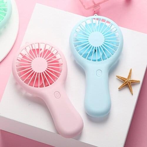 Portable Handheld Mini Air Cooler Silent Fan USB Rechargeable Small Personal Cooling Tools for Home Office Outdoor Travel