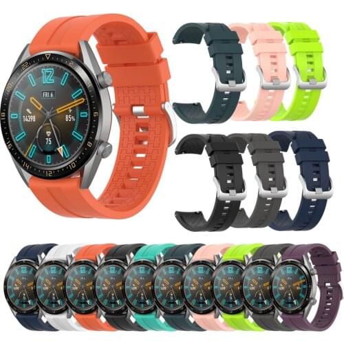 Silicone Original Straps For Huawei Watch Gt 42mm 46mm Sport Rubber Watchband For Huawei Gt2 Pro GT2E Wristband Replace Bracelet