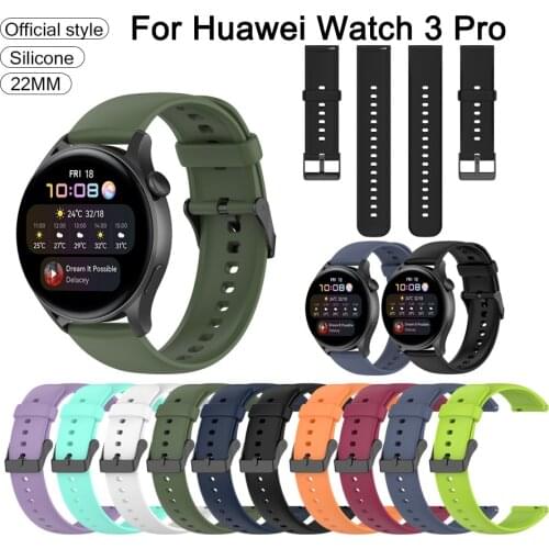 Sport Silicone 22mm watch band strap For Huawei watch 3/GT2 Pro/GT 2e smartwatch Replacement wristband For Huawei watch GT2 46mm