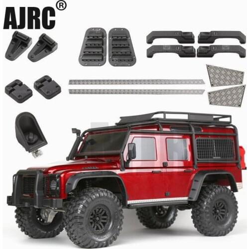 Rubber cover hinged fuel tank door handle plastic air intake grille door scraper for 1/10 RC track TRX4 TRX-6 D90 D110 AXIAL SCX