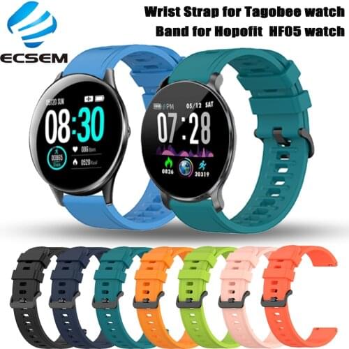 Silicone strap For Tagobee smart watch accessories bracelet wristband for hopofit HF05 model watch soft waterproof strap loop