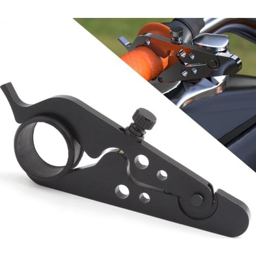 Universal Motorcycle Black 1PCS Aluminum Rubber Ring Handlebar Throttle Lock Cruise Control Clamp Accessories
