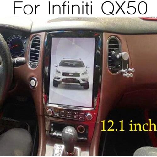 For Infiniti QX50 J50 EX25 EX30d EX37 2013~2017 12.1 inch Vertical Screen Navigation NAVI Car Multimedia GPS Audio Radio Stereo