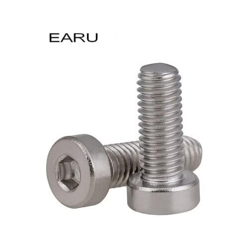40 pieces M4*20 Inner Hex Hexagon Socket Plug Thick Round Head Cap Screws Bolt DIN7984 Standard