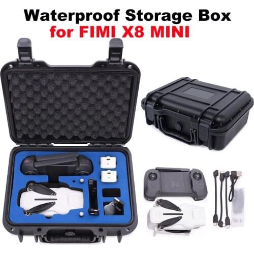 Waterproof Storage Box for FIMI X8 MINI Drone Controller Hard Shell Explosion-proof Box Travel Battery Carrying Case Accessory