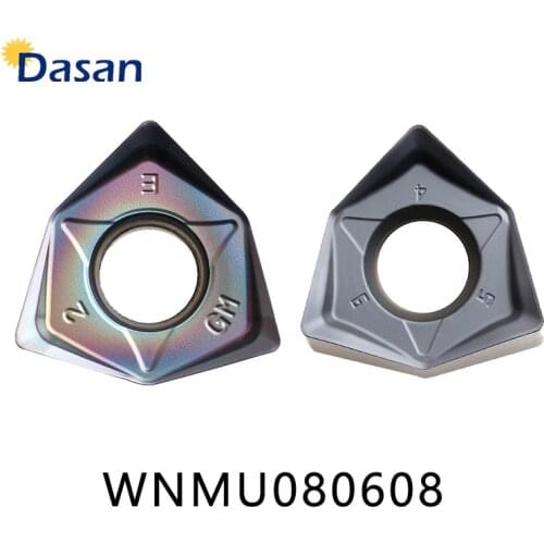 10pcs WNMU080608 Face Milling Inserts Oringinal Good Quality Mill Tungsten Carbide Cutter Plate Lathe Turning Tool