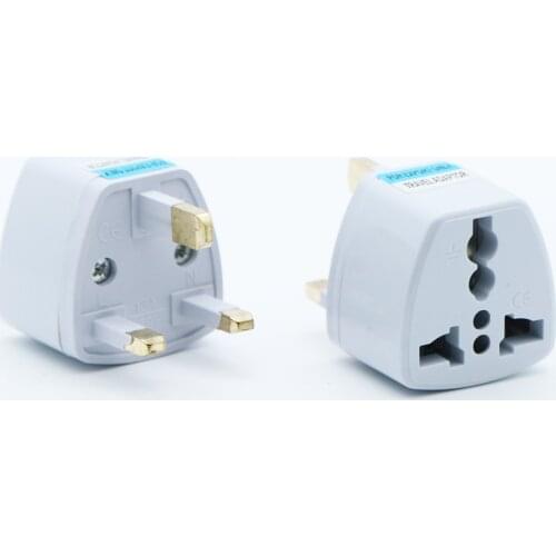 20 pcs 3 in 1 Universal EU US AU to UK AC Power Socket Plug Travel Charger Adapter Converter Electrical Socket