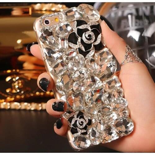 3D Flower Diamond Bling Case Cover For Samsung Galaxy A50 A70 A10 A20E A40 A21S A30S A31 A41 A51 A71 A90 A42 A52 A72 A12 A32 5G