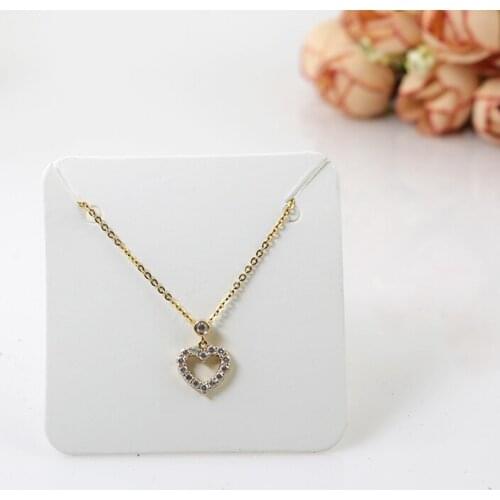 Free Shipping 200pcs Jewelry Necklace Kraft Paper Cards Square Shape Blank Decorative Card Greeting Card Tag Card 5x5cm