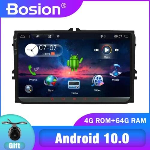 Bosion PX6 4G+64G DSP 9" Android10 Car DVD GPS Navigation For Volkswagen GOLF 4 5 6 POLO PASSAT TIGUAN Wifi+Bluetooth+Radio+SWC