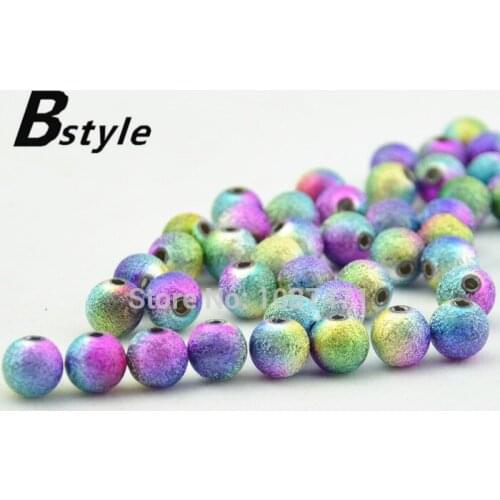 50pcs 3 color Symphony bead jewelry fitting acrylic beads Free Shipping high quanlity 8mm