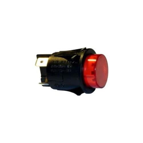 Gaggia SW19 circolare 25mm SWITCH ROSSO ILLUMINATO A SCATTO Interruttore a pulsante
