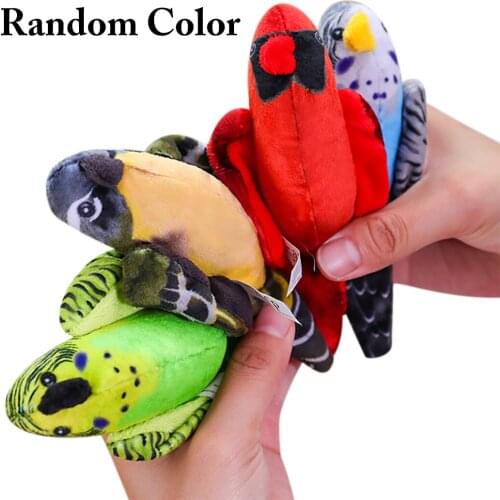 4Pc Bird Shape Cat Chew Toy Fabric Interactive Fake Bird Cat Biting Toy Catnip Bite Resistant Toy For Kittens Cat Pet Supplies