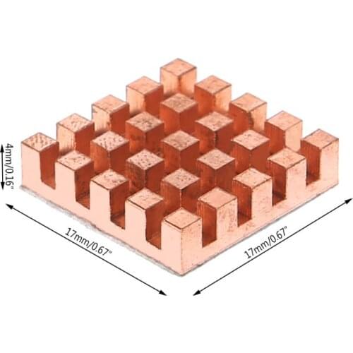 Pure Copper Cooler Heat Sink Back Memory Sink Cooling For MOS GPU IC Chip B95C