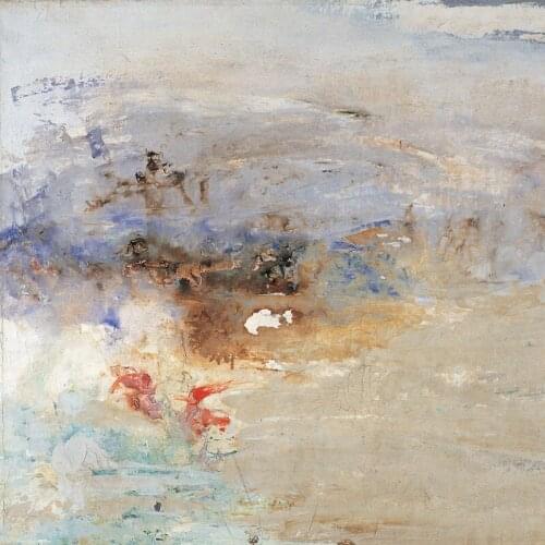 Seascape abstract scenery canvas prints modern Chinese art giant poster cartoon picture home decal Lake in winter abstract art