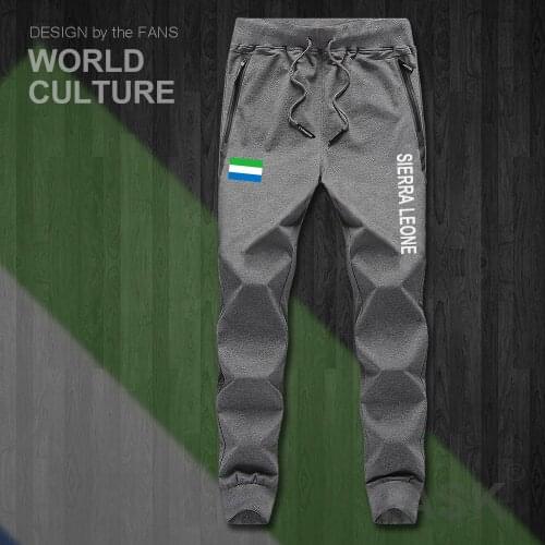Sierra Leone Leonean SL SLE mens pants joggers jumpsuit sweatpants track sweat fitness fleece tactical casual nation country NEW