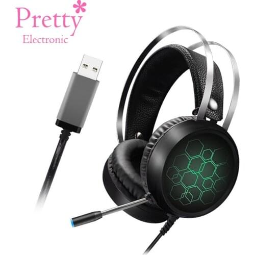 Headband Earphone 3.5mm Wired Earphones With Microphone Gaming Headset PC Gamer Stereo Headphone For Internet Bar Computer