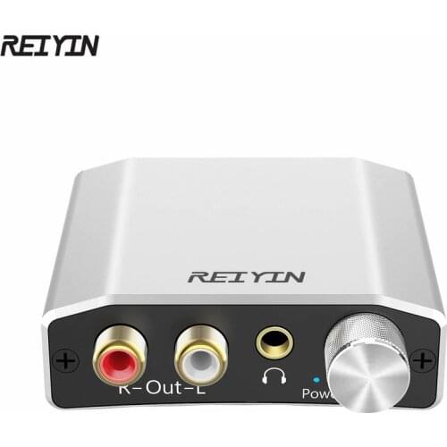Reiyin Optical to RCA 3.5mm 192kHz 24bit Audio DAC Converter for Playback Source HD TV DVD Xbox PS4 Game Consoles