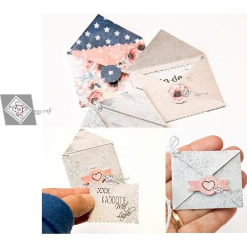Mmao Crafts Metal Steel Cutting Dies New Envelope decoration Scrapbooking Paper/photo Cards Embossing Dies