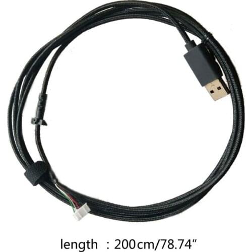 Replacement Durable Nylon Braided USB Mouse Cable Mouse Lines for for logitech G403 hero Wired GPRO Wired G102 Mouse