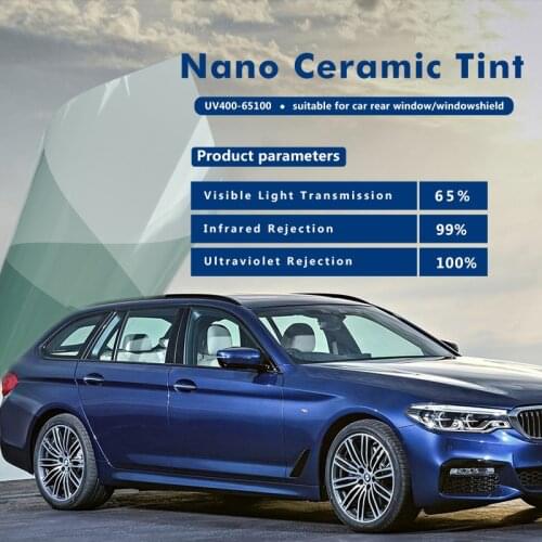 Sunice VLT65% 100%UV proof Nano Ceramic Solar FilmCar Front Rear Windshield window tint film heat control anti-UV car foils