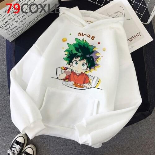 My Hero Academia Boku No Hero Academia Midoriya Izuku Deku hoodies female printed 2021 printed Korea clothing grunge