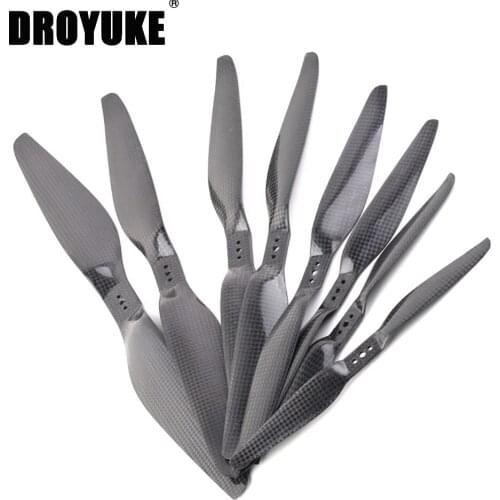 3K carbon fiber propeller for quadcopter with Tiger Engine, batch of 4 units, 8055, 1055, 1155, 1255, 1355, 1455, 1555,1755,1855