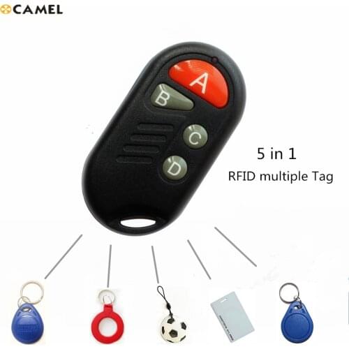 Access Control RFID Multiple T5577 EM 125khz Writable IC 13.56Mhz M1k S50 UID changeable Keychain Tag Token copy clone CUID