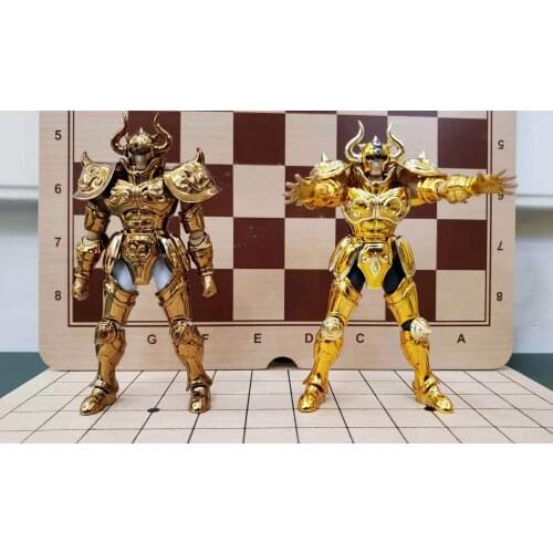 IN STOCK Saint Seiya Mini Gold Taurus Aldebaran With holy Object Action Figure Metal Armor Model Toys Figure DDP size