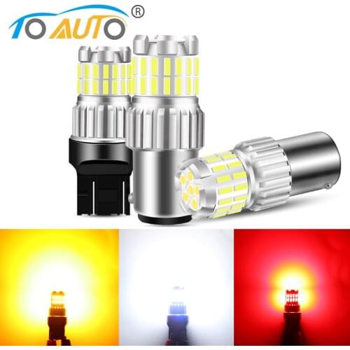 1pcs 1156 BA15S P21W BAU15S PY21W BAY15D P21/5W Led Bulb T20 7443 W21/5W T25 3157 P27/7W Car Reserve Lamps Signal Lamp Auto Brak