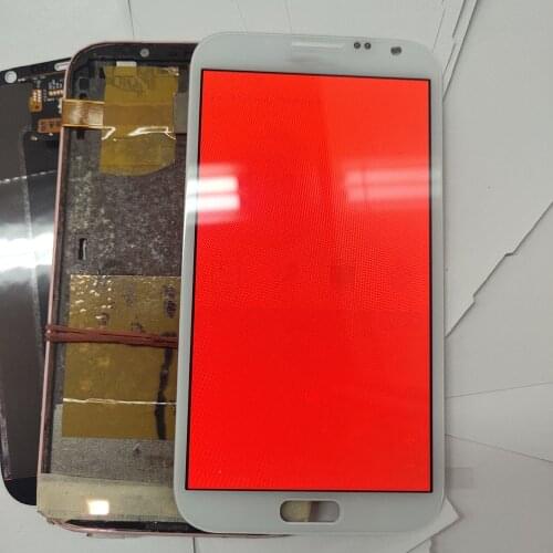 100% Original Burn Shadow LCD For Samsung Galaxy note 2 N7100 N7105 LCD Display Touch Screen Digitizer Assembly No Frame
